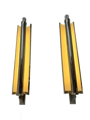 Art Deco Extra Large Pair of Wall Lights or Sconces France, 1930s